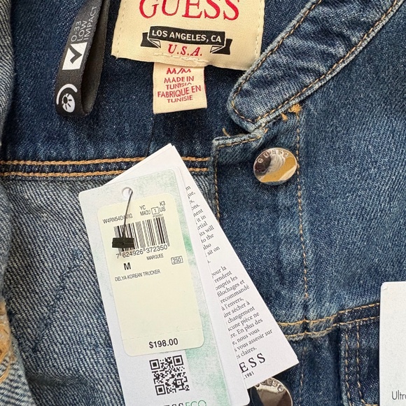 Guess Women's Delya Korean Trucker Denim Jacket - Picture 10 of 14